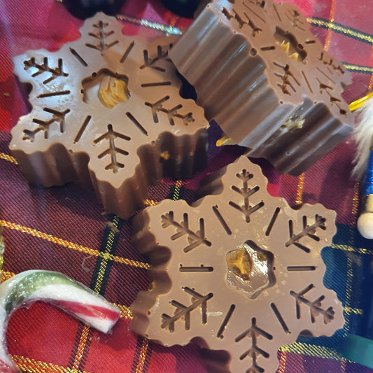 Milk Chocolate Biscoff Snowflake